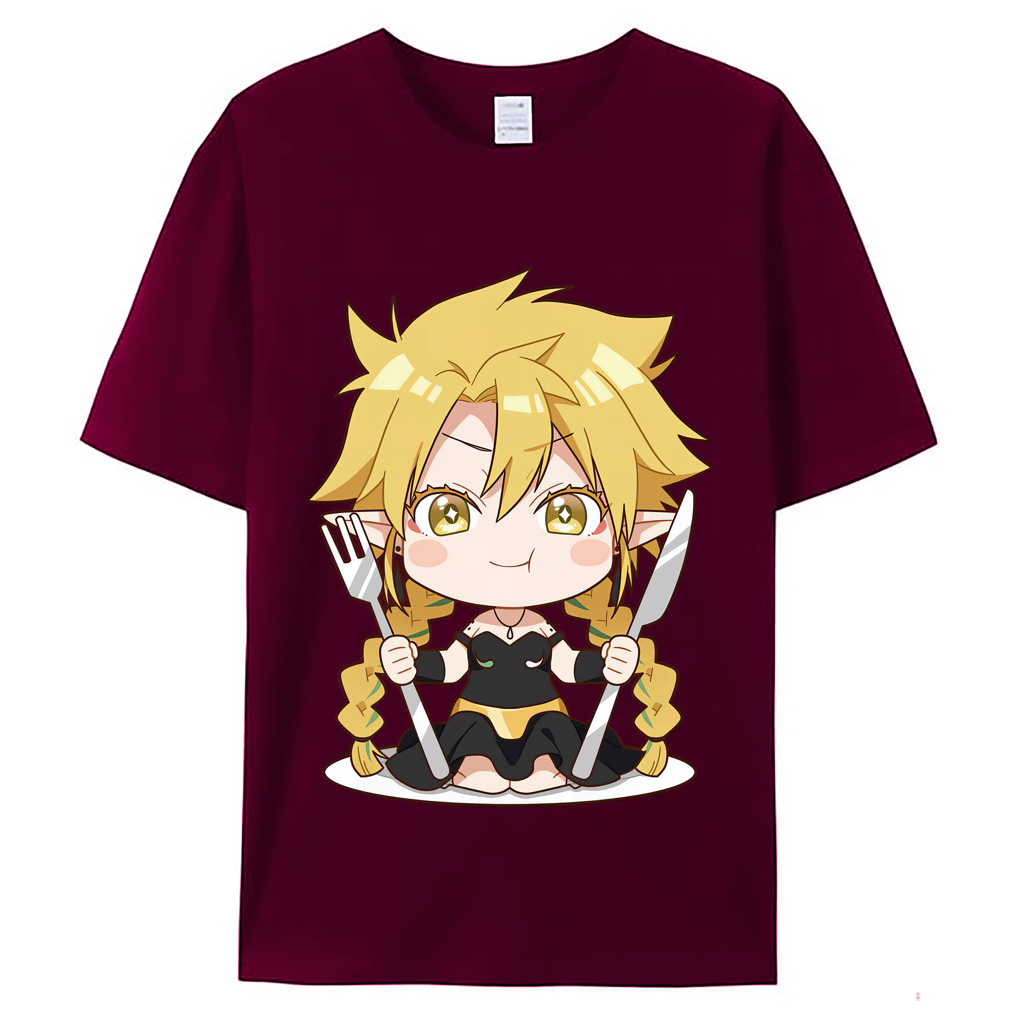 （画像用） 転スラ Regarding Reincarnated to Slime レディースカジュアルプリントTシャツ（綿100％）